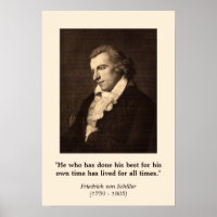Friedrich Schiller - Zitat über das Beste machen
