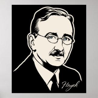 Friedrich von Hayek Print Poster