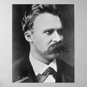 Friedrich Wilhelm Nietzsche (1844-1900) 1873 (b/w Poster