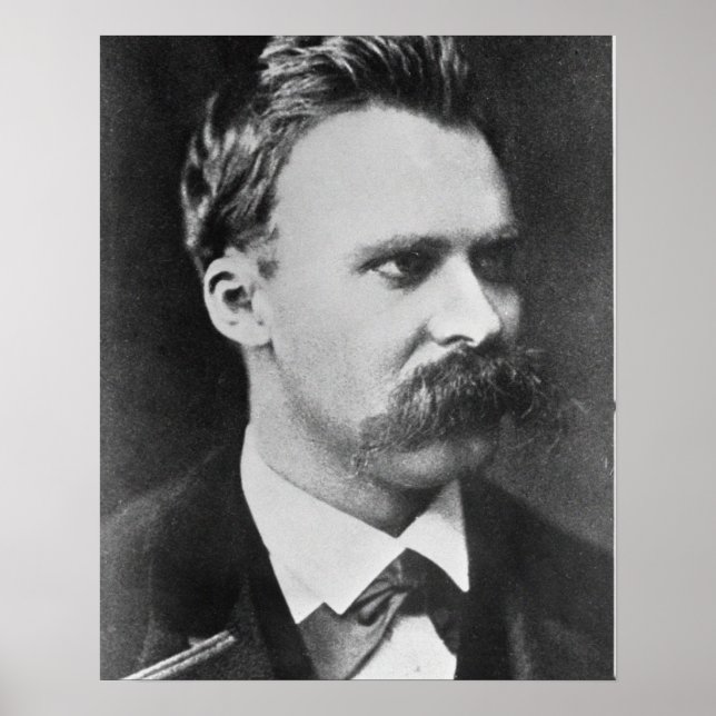 Friedrich Wilhelm Nietzsche (1844-1900) 1873 (b/w Poster (Vorne)