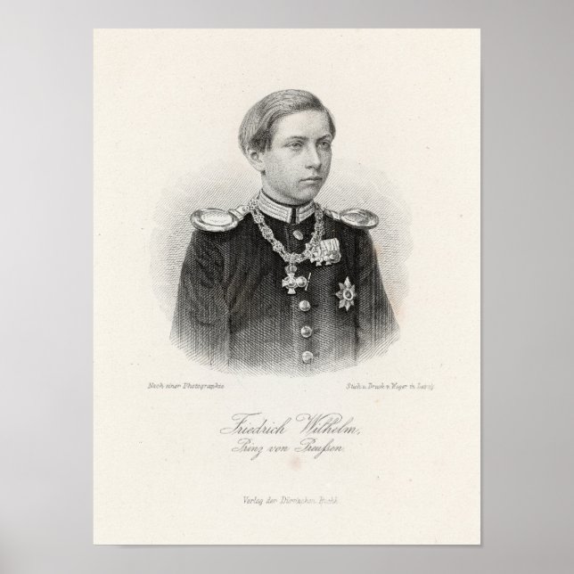 Friedrich Wilhelm, Prinz von Preussen Poster (Vorne)