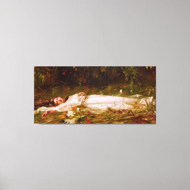 FRIEDRICH WILHELM THEODOR HEYSER - Ophelia - 1900 Leinwanddruck (Vorderseite)