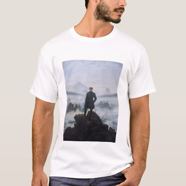 Friedrichs Wanderer über dem Nebelmeer T-Shirt (Vorderseite)