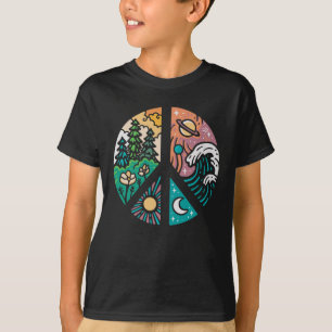 Friedvolle Elemente: Natur & Kosmos T-Shirt