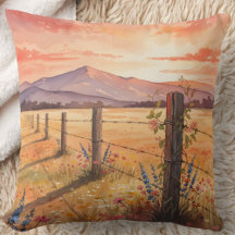 Friedvolles Sonnenuntergangs-Wildblumenfeld