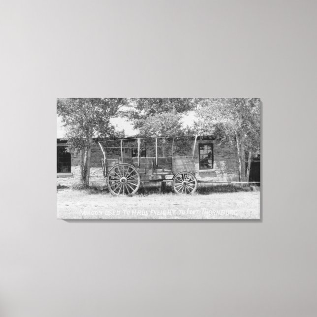 Frieght Wagon Scene Leinwanddruck (Vorderseite)