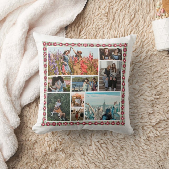 Friend-Bestie Custom Foto Geburtstagsgeschenk Kissen (Decke)