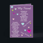 FRIEND BIRTHDAY CARD KARTE<br><div class="desc">für den lass deiner Freundin wissen,  wie viel du von ihnen denkst und wie sie bei ihrem Geburtstag in deinen Gedanken sind</div>