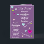 FRIEND BIRTHDAY CARD KARTE<br><div class="desc">für den lass deiner Freundin wissen,  wie viel du von ihnen denkst und wie sie bei ihrem Geburtstag in deinen Gedanken sind</div>