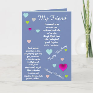 FRIEND BIRTHDAY CARD KARTE