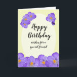 Friend Birthday Card Karte<br><div class="desc">Herzlichen Glückwunsch zum Geburtstag! Innen: Wir wünschen Ihnen viel Glück heute und jeden Tag,  der folgt. Happy Birthday</div>