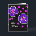 Friend Birthday Card Karte<br><div class="desc">Hübsch und aufrichtig angepasst mit Ihrer personalisierten Geburtstagskarte Ihrer Freundin.
Innen lautet:
Ich kann mir niemanden vorstellen, der einen Tag voller besonderer und unvergesslicher Momente verdient als du.
Sie sind wirklich eine wunderbare Freundschaft, die nichts als das Beste verdient.
Alles Gute zum Geburtstag!</div>