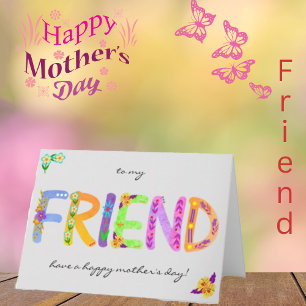 FRIEND Bold Bohemisch Mother Day Card Karte