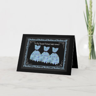 FRIEND Bridesmaid Einladung BLAU Flower Gowns