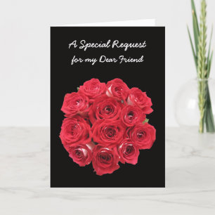 Friend Bridesmaid Eintrittskarte - Bouquet Einladung
