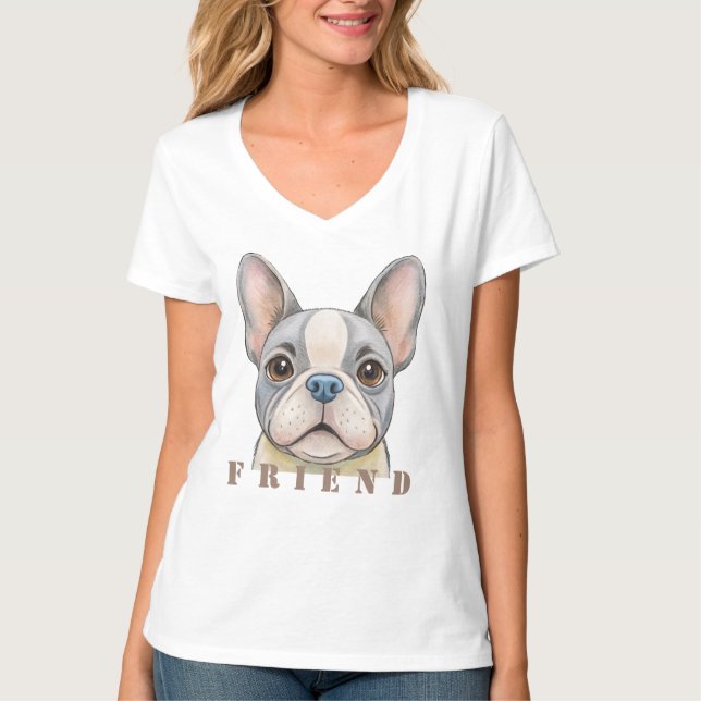 Friend Bulldog T-Shirt (Vorderseite)