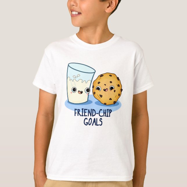 Friend Chip Goals Funny Food Chip Pun T-Shirt (Vorderseite)