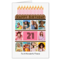 Friend Custom Big 20. Geburtstag Card