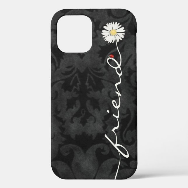 Friend Daisy and Ladybug Damask Case-Mate iPhone Hülle (Rückseite)