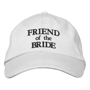 Friend der Bride schwarz benutzerdefinierte elegan Bestickte Baseballkappe