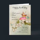 Friend Fairy Geburtstagskarte mit Blossom Karte<br><div class="desc">Friend Fairy Geburtstagskarte mit Blossom</div>