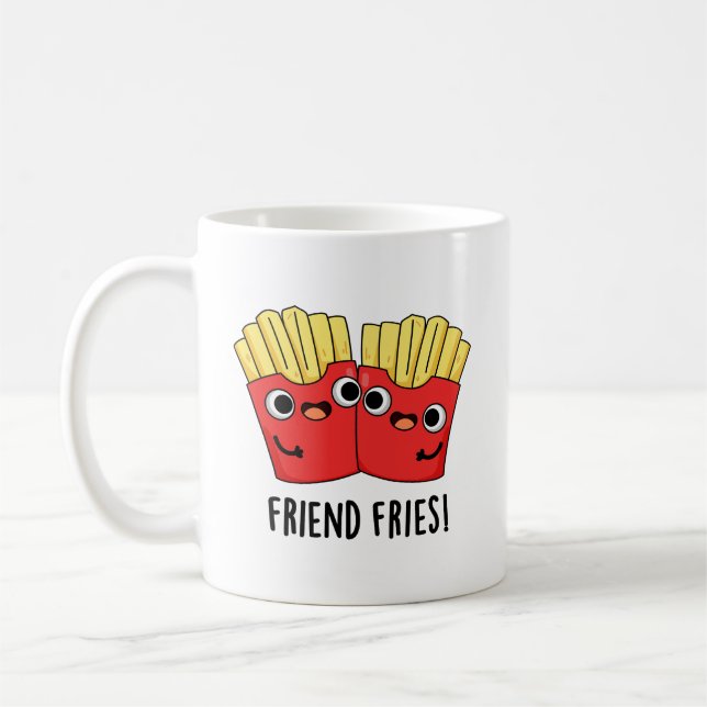 Friend Fries Funny BESTE FREUNDIN Pub Kaffeetasse (Links)