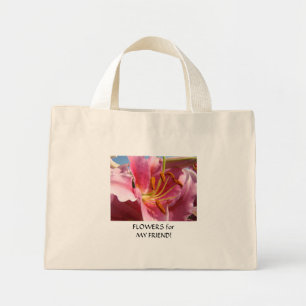 FRIEND GIFTS Lilies Tote Bag Blume für meinen FREU Mini Stoffbeutel