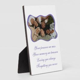 Friend im Wald Tabletop Plakette 12x18 mit Easel Fotoplatte