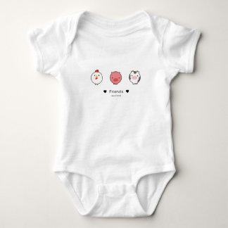 Friend Not Food - Veganes Baby Strampler