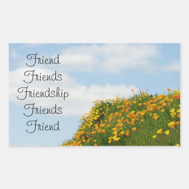 Friend Sticker Freunde Freundschaft Blue Sky Poipp (Vorderseite)