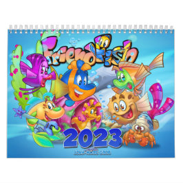 FriendFisch Cartoon Fischkalender 2023 Kalender
