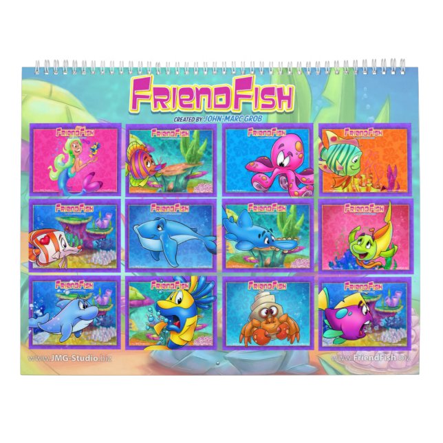 FriendFischkalender 2021 Kalender (Rückseite)