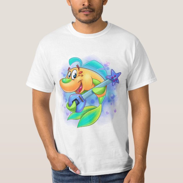 FriendFish Cartoon Fischmarmelade Shirt (Vorderseite)