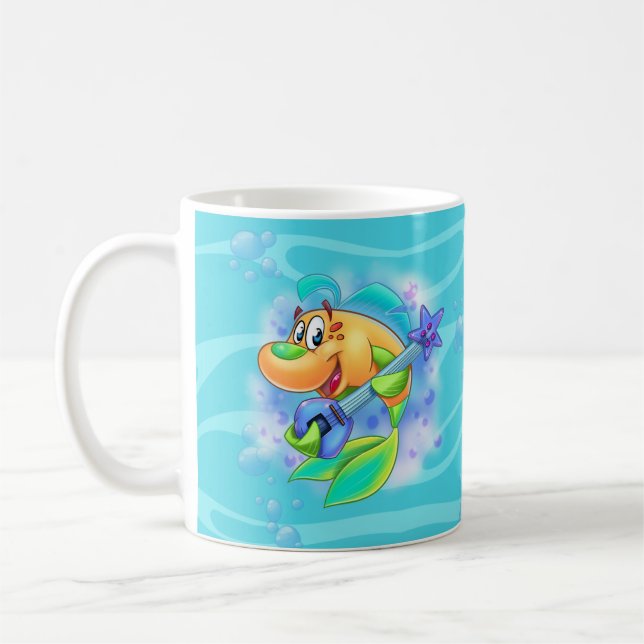 FriendFish Cartoon Kaffeetasse (Links)