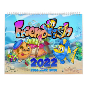 FriendFish Cartoon  Kalender