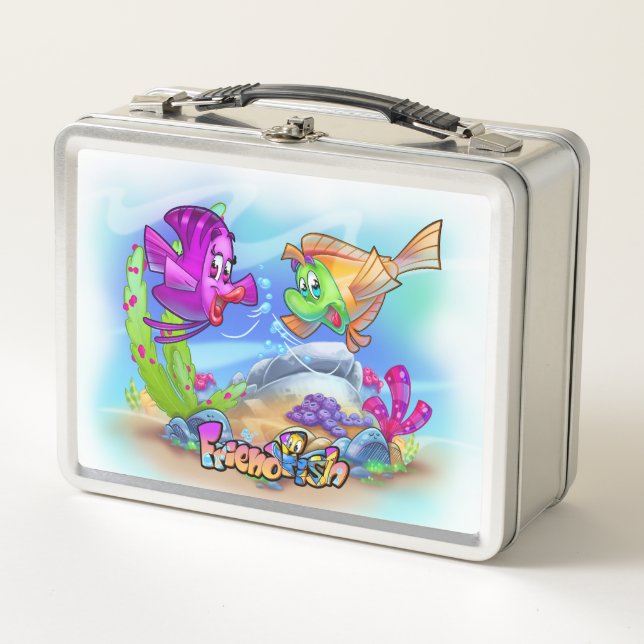 FriendFish Cartoon lunchbox (Vorderseite)
