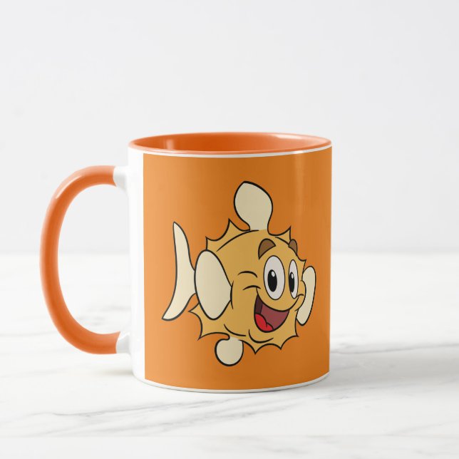 FriendFish Cartoon Tasse Puff (Links)