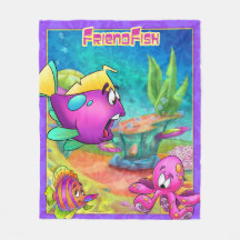 FriendFish Fleecedecke