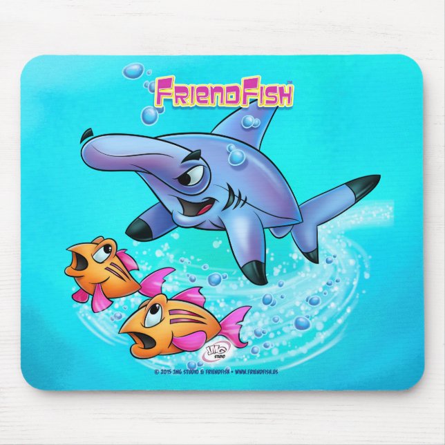 FriendFish Mausunterlage Mousepad (Vorne)