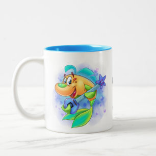 FriendFish niedlich Cartoon Fisch Tasse