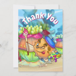 FriendFish niedlicher Cartoon danke Ihnen Grußkart