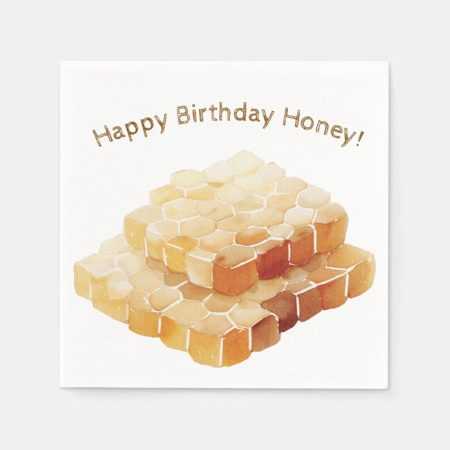 Friendly Bee Cocktail Napkins Serviette (Vorderseite)