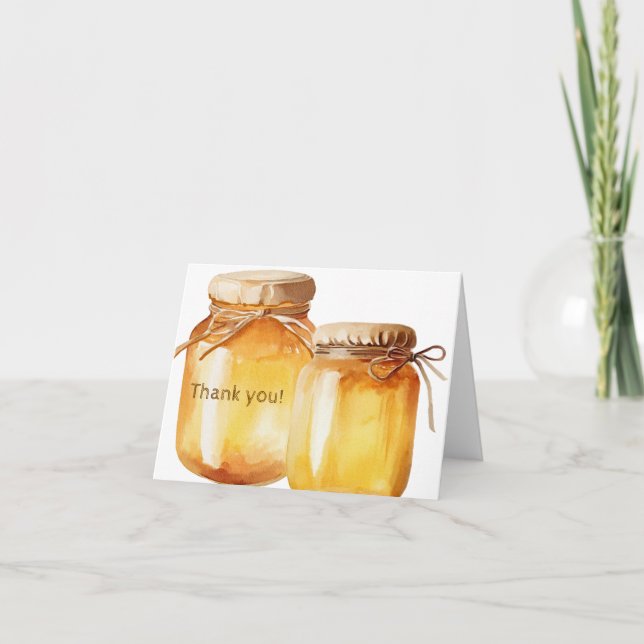 Friendly Bee Danke-Card Dankeskarte (Vorderseite)