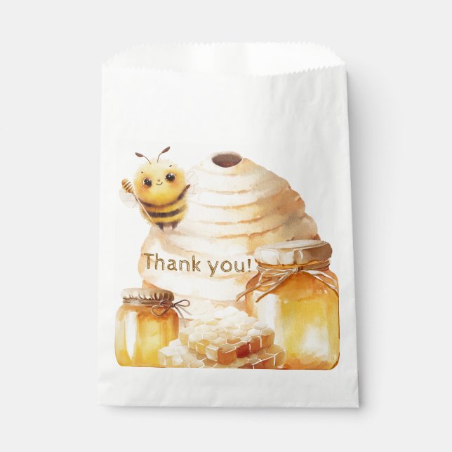 Friendly Bee Favor Bags Geschenktütchen (Vorderseite)