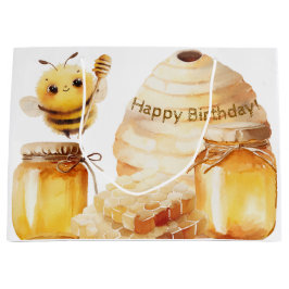 Friendly Bee Gift Bag Große Geschenktüte