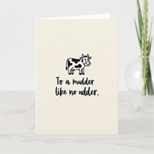 Friendly Cow Mothers Day Card Karte