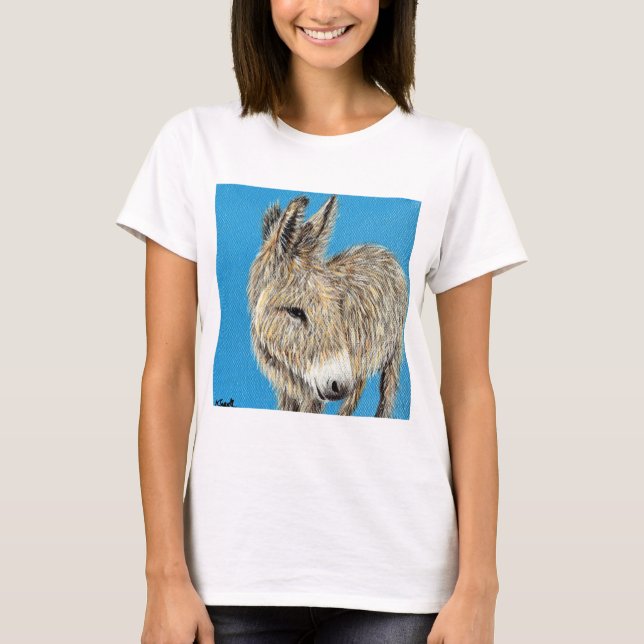 Friendly Donkey Painting T-Shirt (Vorderseite)