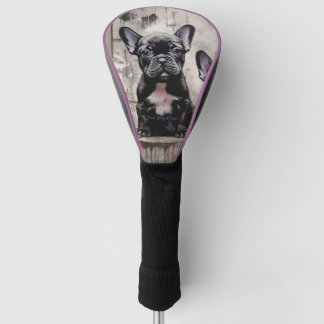 Friendly French Bulldog Puppy Dogs 003 - Raimon P Golf Headcover