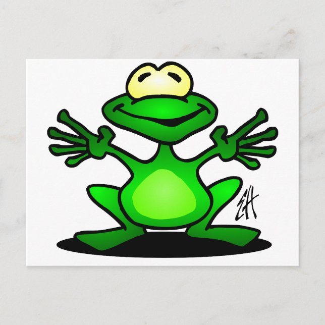 Friendly Frog Postkarte (Vorderseite)