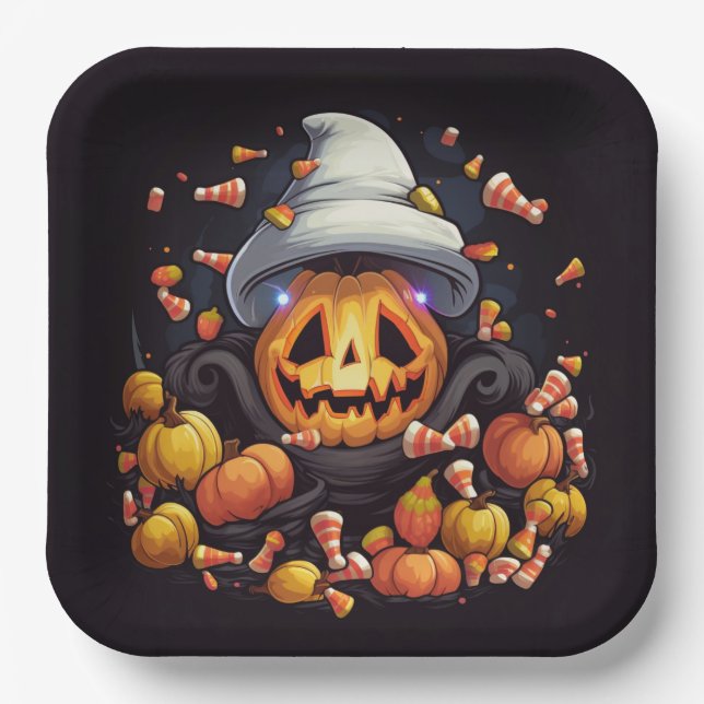 Friendly Ghost Pappteller (Vorderseite)